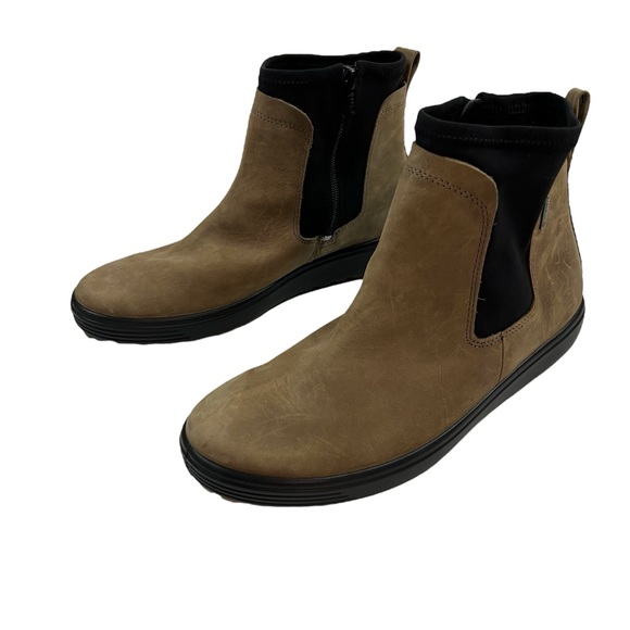 Ecco 10-10.5 Women’s Soft 7 Tred GTX Chelsea Boot Brown/ Black - Picture 2 of 13